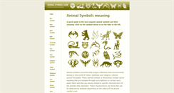 Desktop Screenshot of animal-symbols.com
