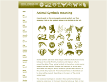 Tablet Screenshot of animal-symbols.com